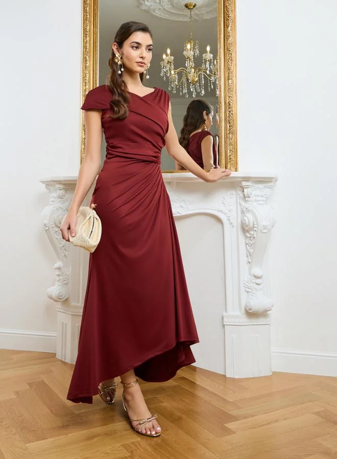 Styli Women Coffee Brown Sleeveless Maxi Dress